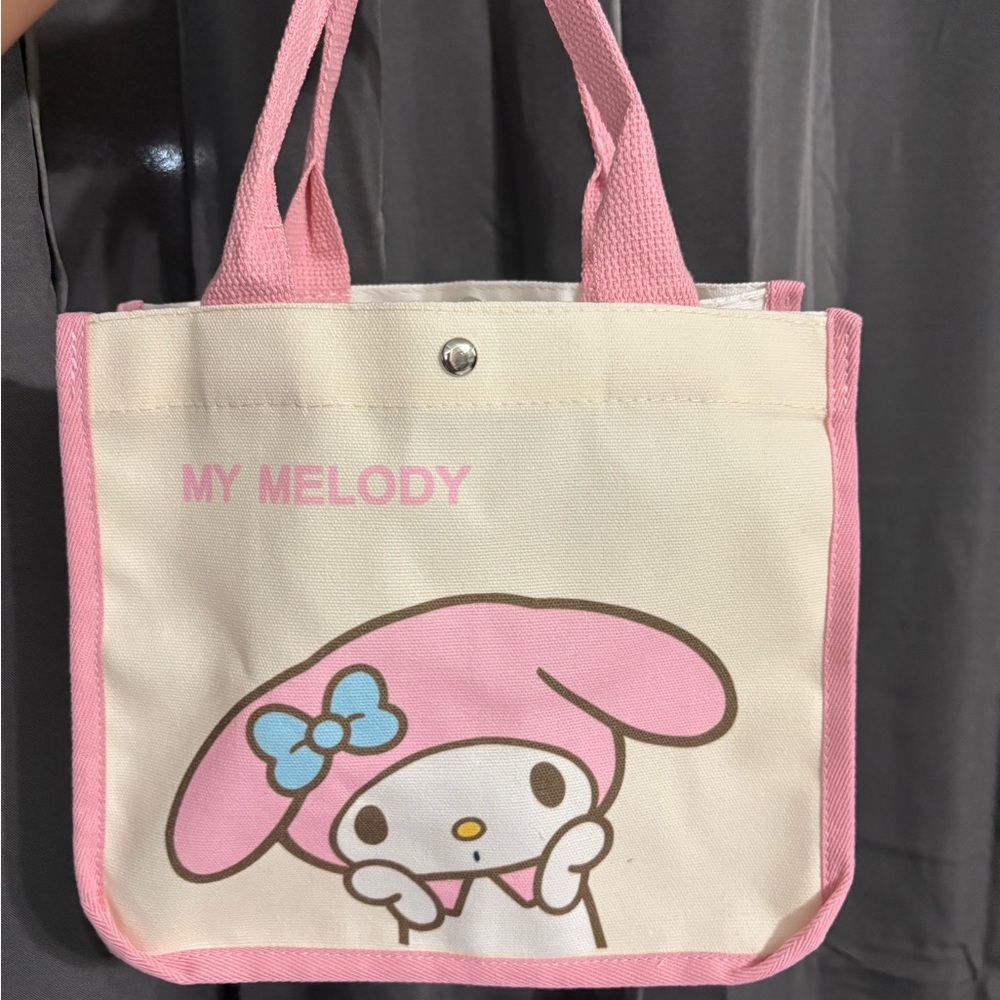 Pink and Cream Tote Bag